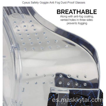 Gafas de seguridad transpirables médicas